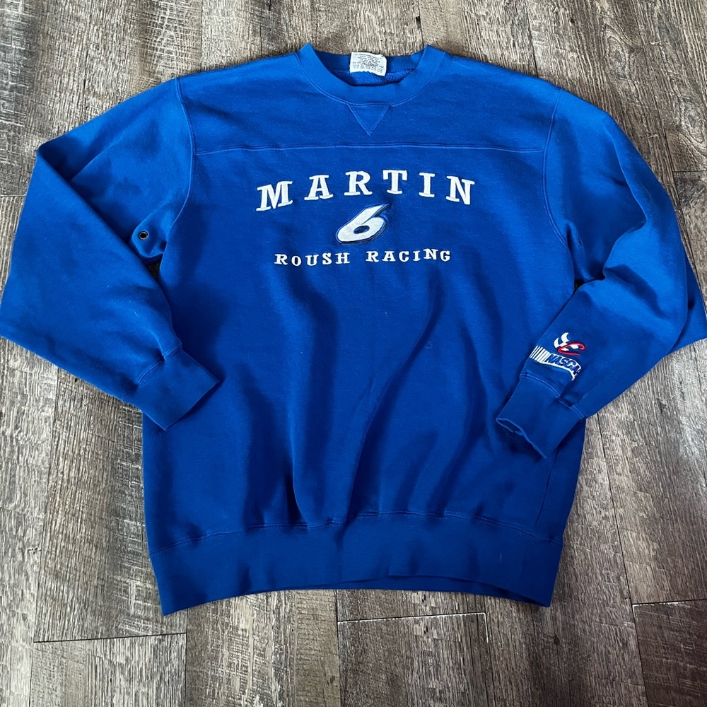 Vintage Embroidered Mark Martin #6 Nascar Crewneck Chase authentics Size Medium